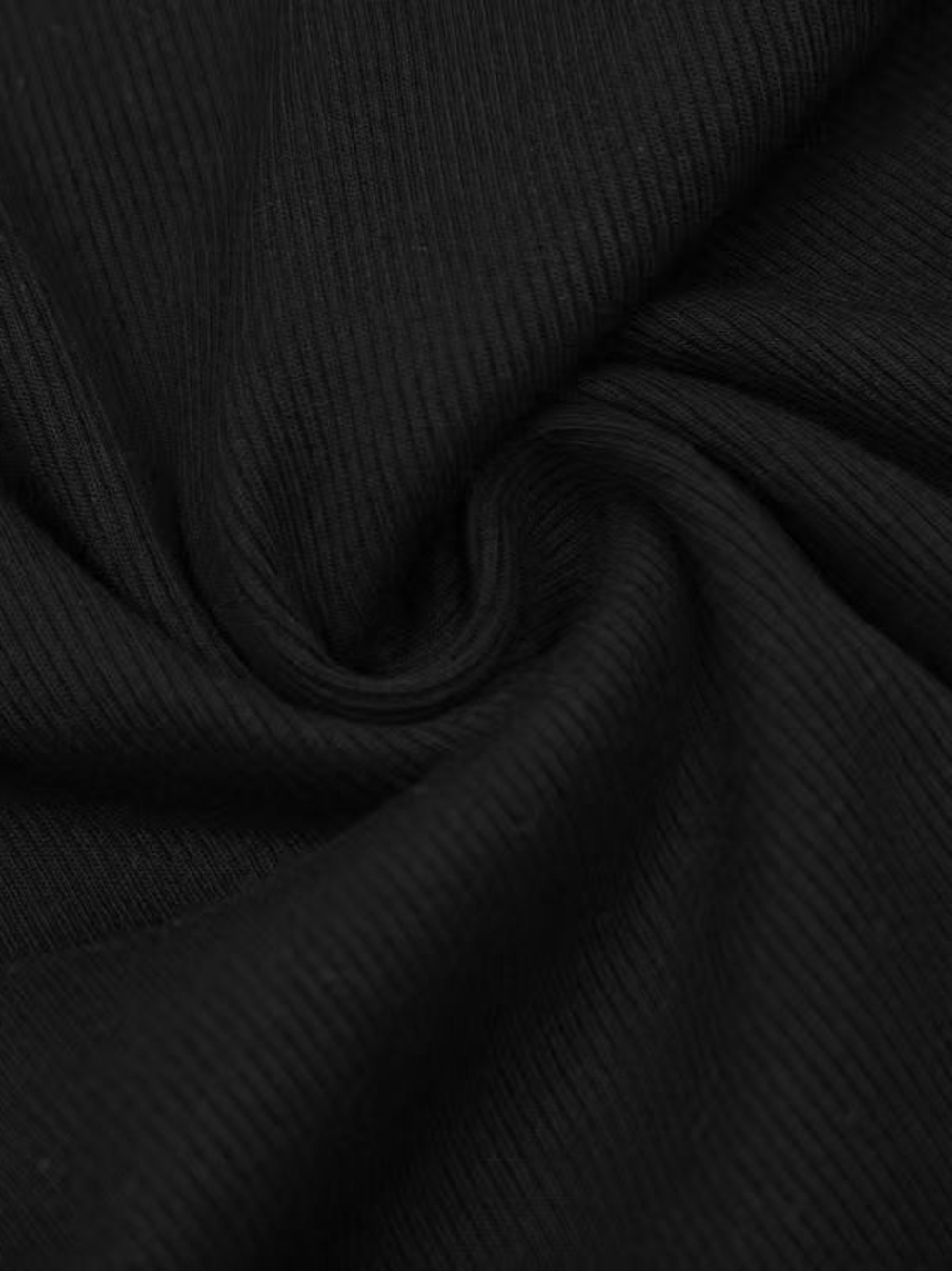 New LOEWE Anagram Embroidered Ribbed Tank Top Black Sleeveless Top - Picture 6 of 7